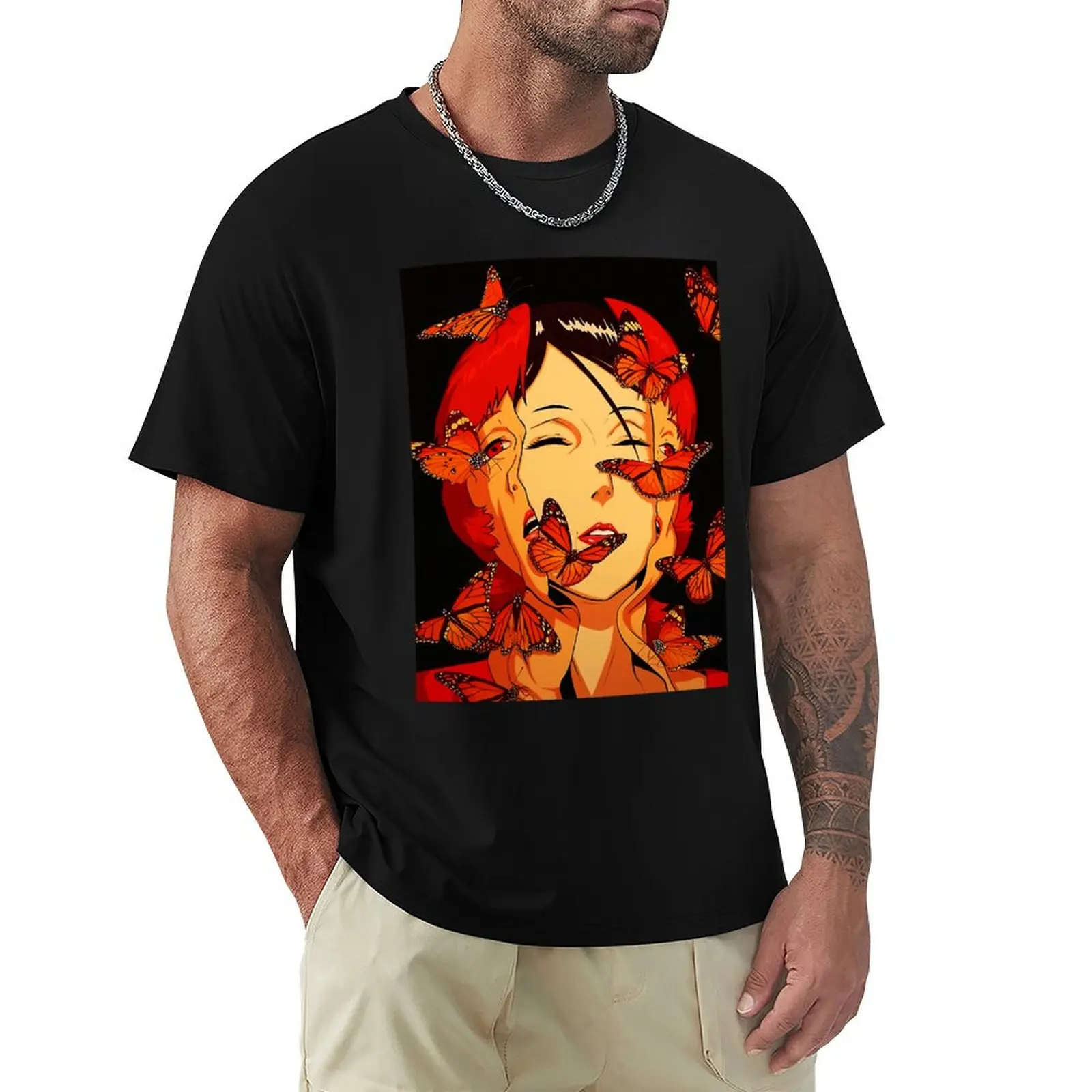 

Gifts For Men Anime Paprika Butterfly Graphic For Fan T-Shirt Classic Graphic Short Sleeve Top