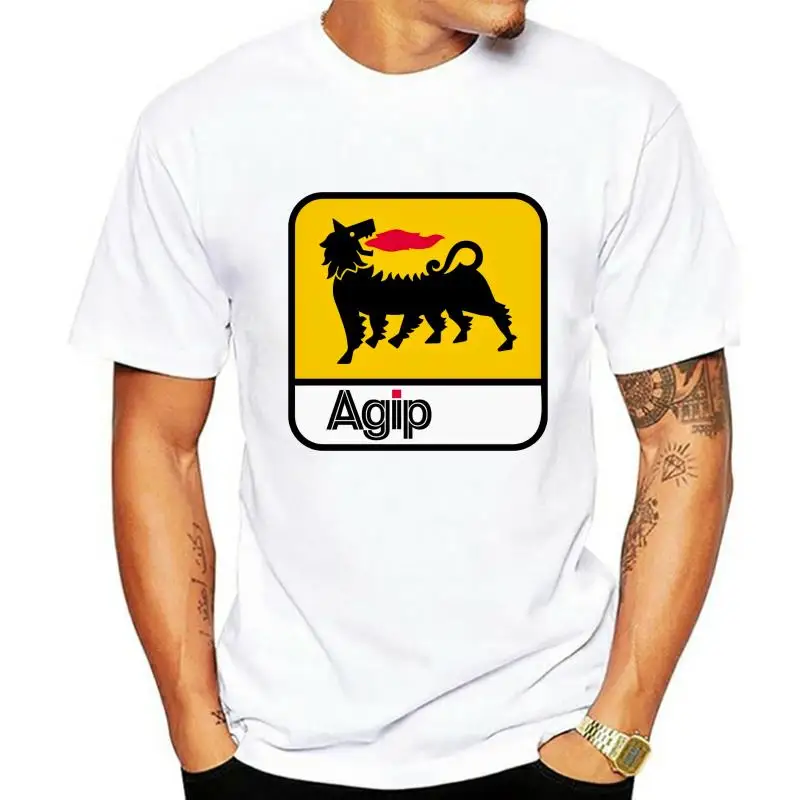 Agip Oil Petrolium Gas Station Service Station Car Automotive Race Racin Digital Printed Tee Shirt