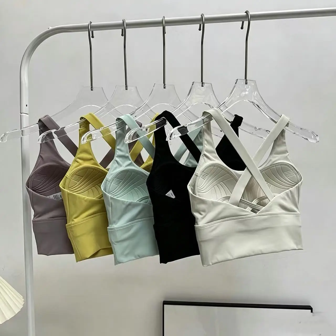 All-in-One Sport-BH-Kollektion: Hochintensiver, professioneller, stoßfester Lauf-BH für Yoga und Fitness, Sommerkleidung – Detail 5