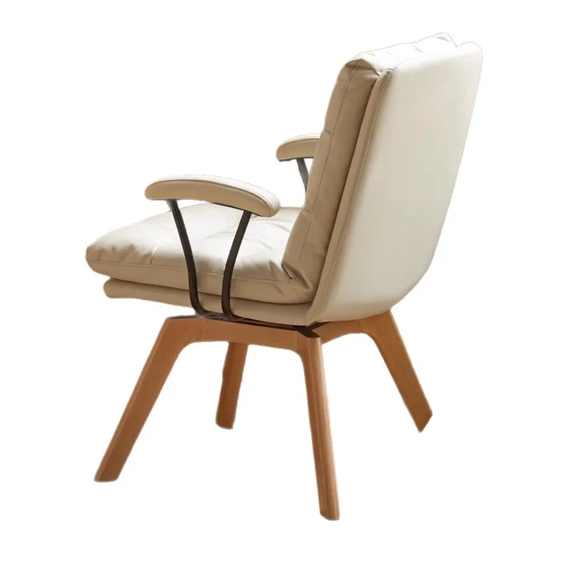 

Spot quick delivery Solid wood rotatable computer chair Simple home study Comfortable sedentary bedroom Staff chair Office chair