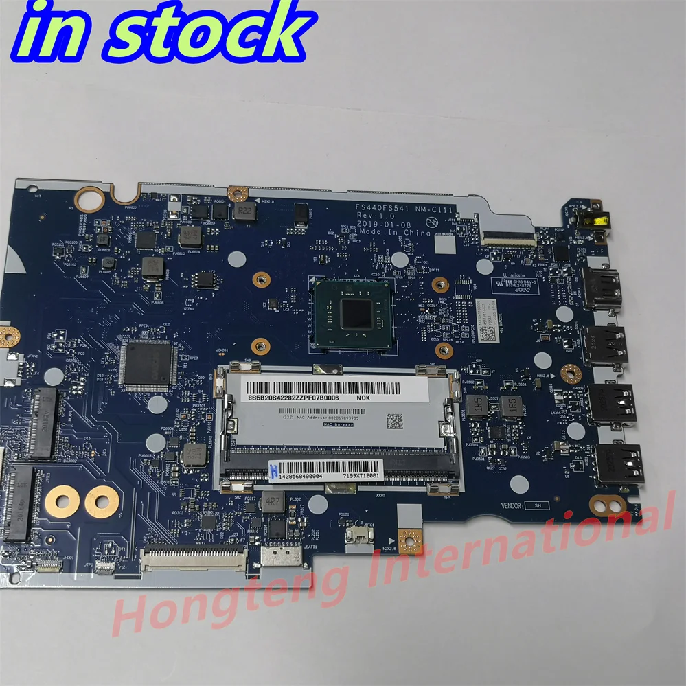 For Lenovo IdeaPad S145-15IGM Laptop Motherboard NM-C111 FRU 5B20S42282 with CPU N4000 100% Works Perfectly