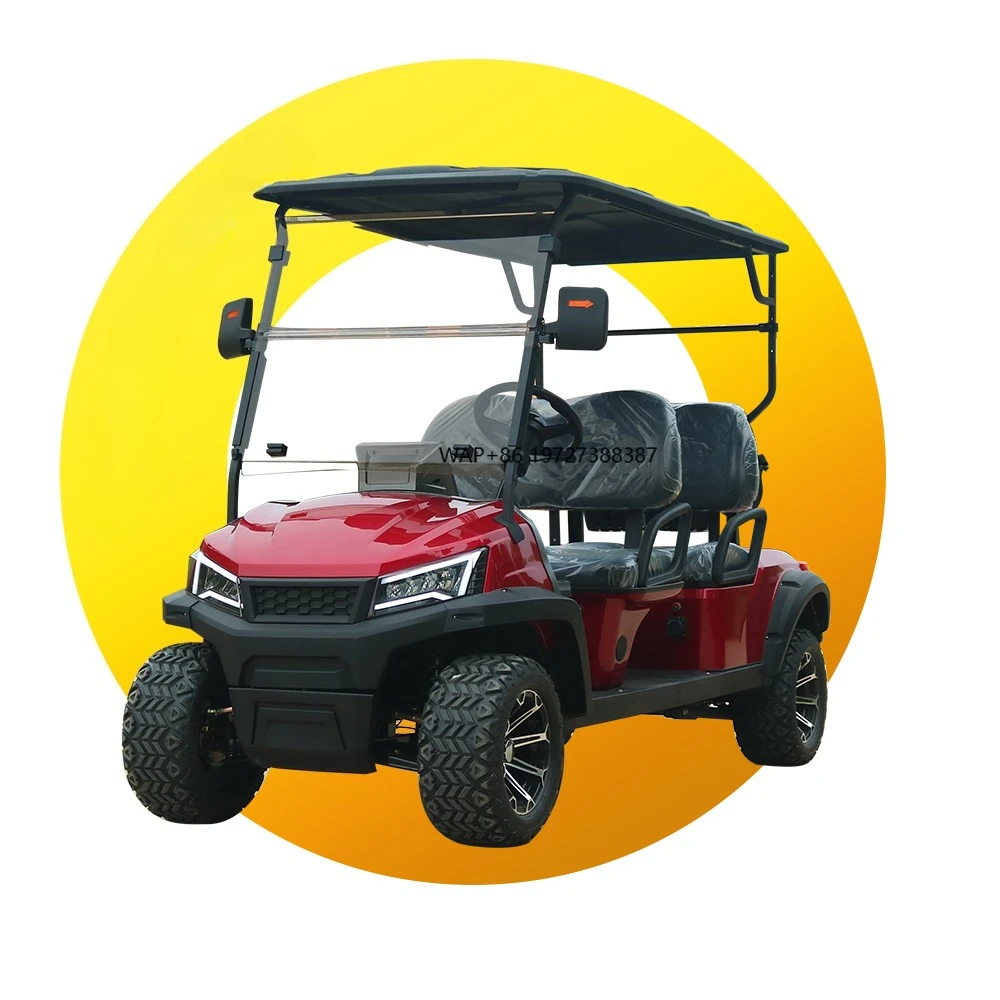 عربة جولف كهربائية ذات 4 مقاعد وبطارية ليثيوم للنادي من المصنع مباشرة للترفيه والترفيه