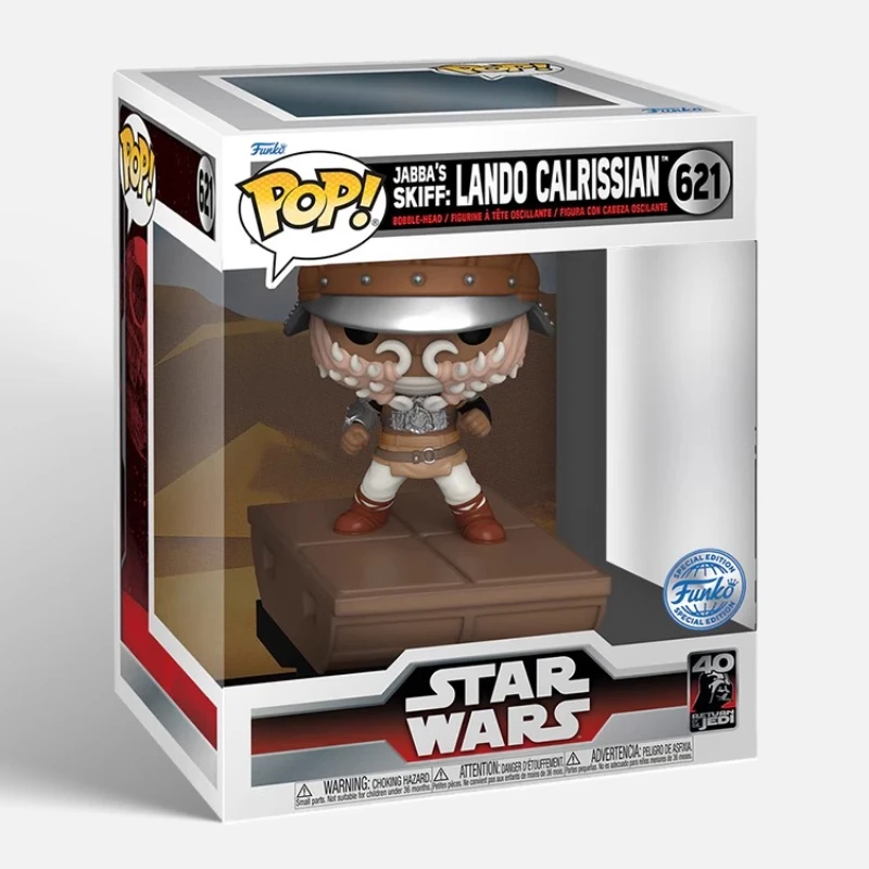 Edição genuína FUNKO POP Star Wars: Retorno do Jedi Lando (edição limitada) Brinquedos de ornamento de mesa de ação Modelo colecionável