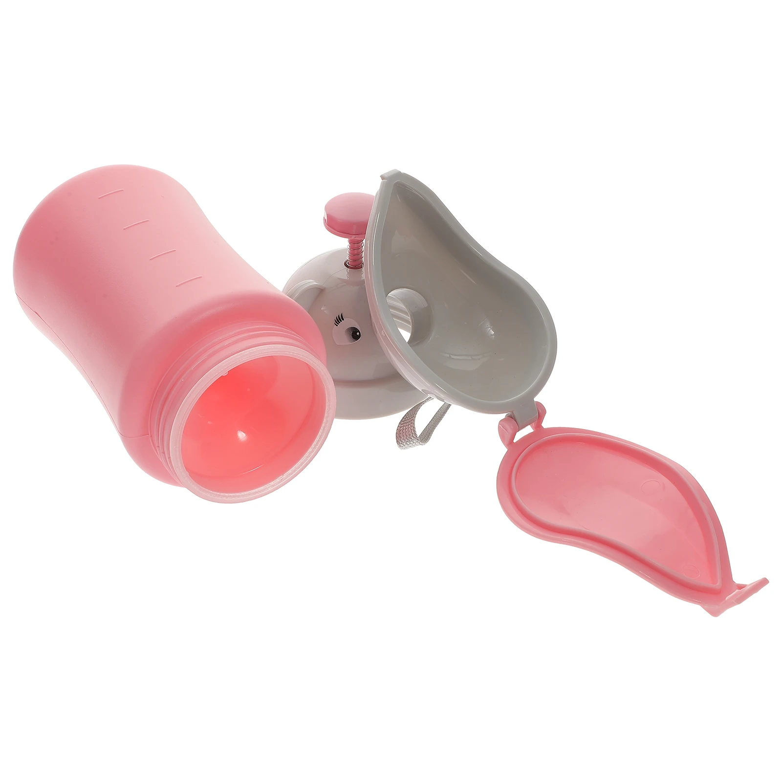 

1pc Portable Car Bottle Kids Travel Potty Urinal Bottle No Leakage Easy Clean Cartoon Design for Baby Toddler Boy Girl