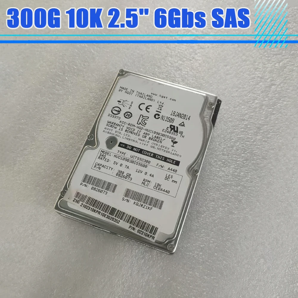 

HUC109030CSS600 HDD 300G 10K 2.5'' 6Gbs SAS Server Hard Drive For HGST