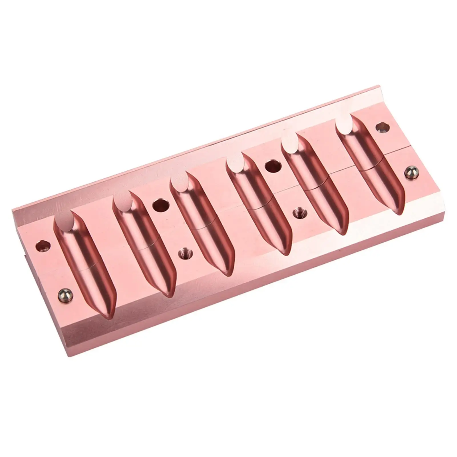 12.1mm Rose Gold Aluminum DIY Lipstick Mold & Lip Balm Maker Tool Kit - Dual Use Crafts Holder