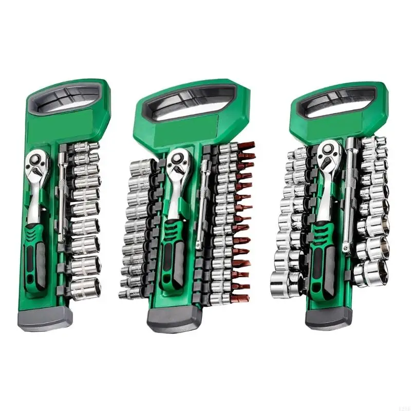 

E28F Ergonomic Handle Ratchet Wrench Set for Easy Use in Tight Spaces Reduced Fatigue