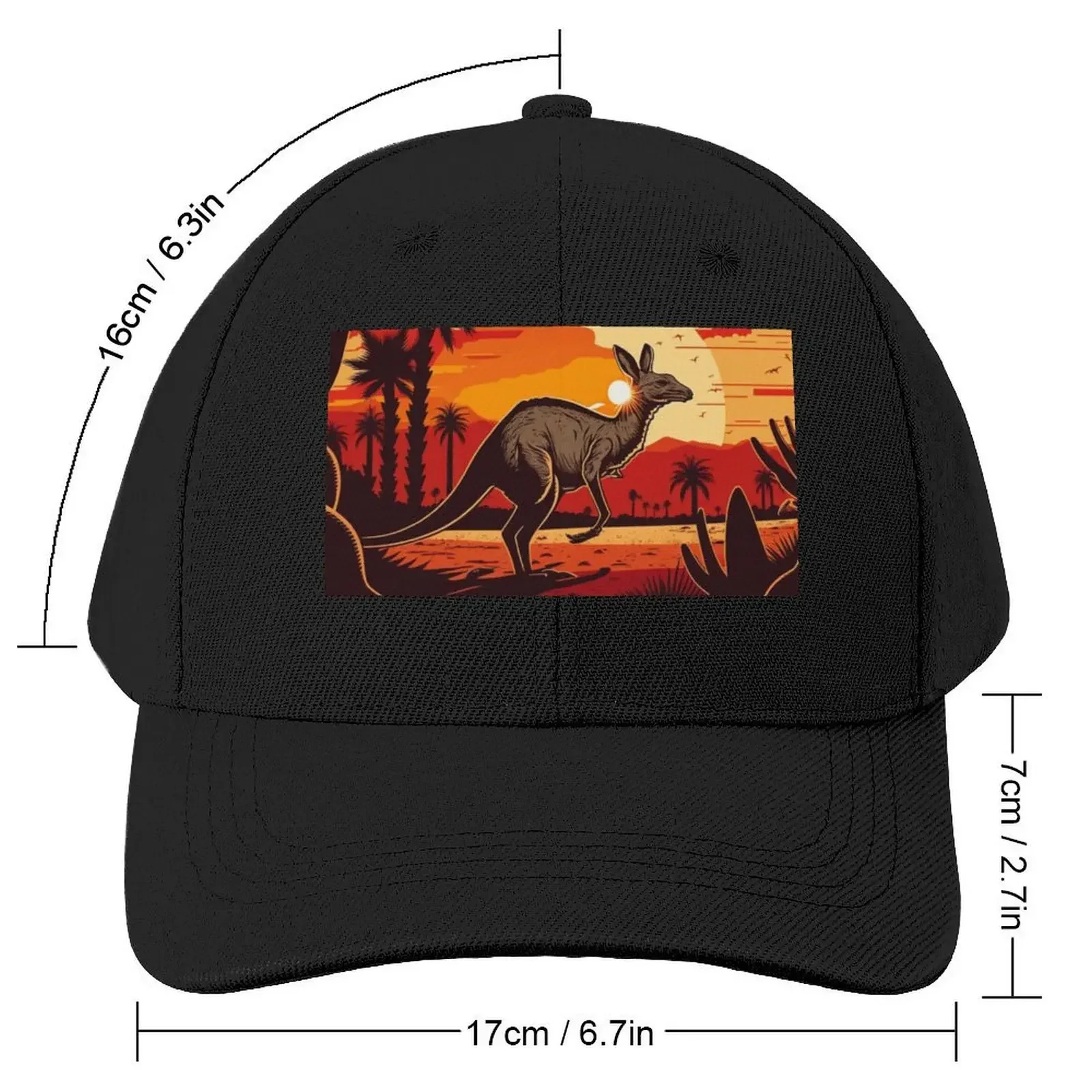 Australia retro kangaroo Baseball Cap Fishing cap Custom Cap Golf Men Women's