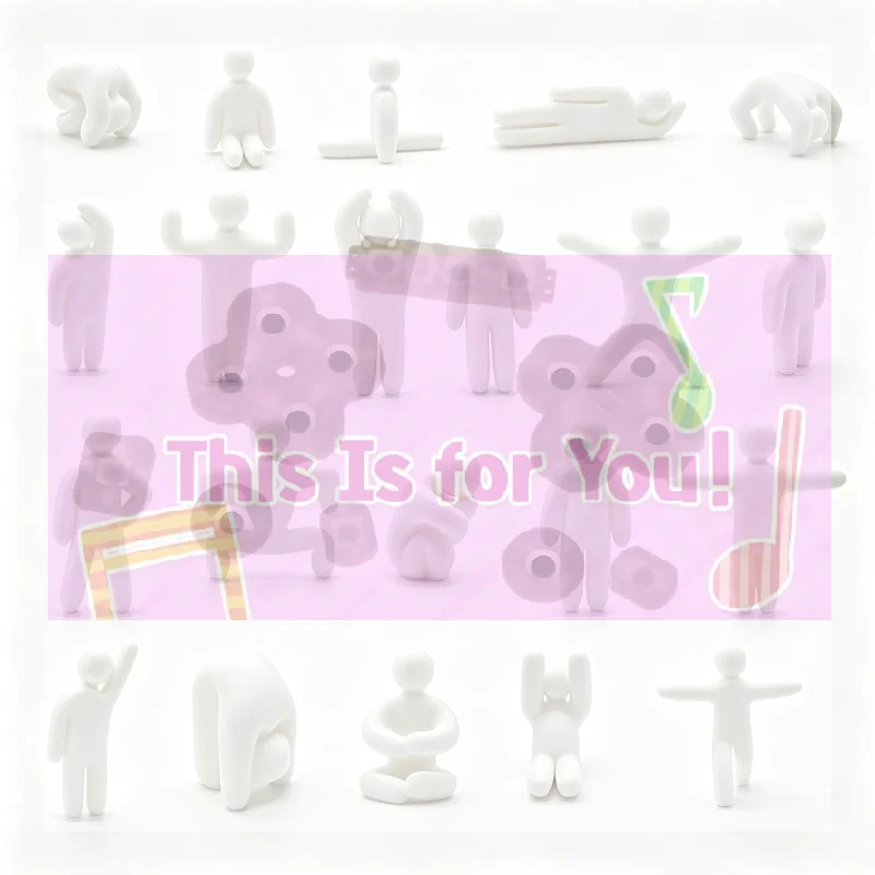 【MA】1/5/10/21Pcs Color-changing DIY Fun 3D Printed Toys Hidden In The Full Posture Figurine Of A Small Person's Body