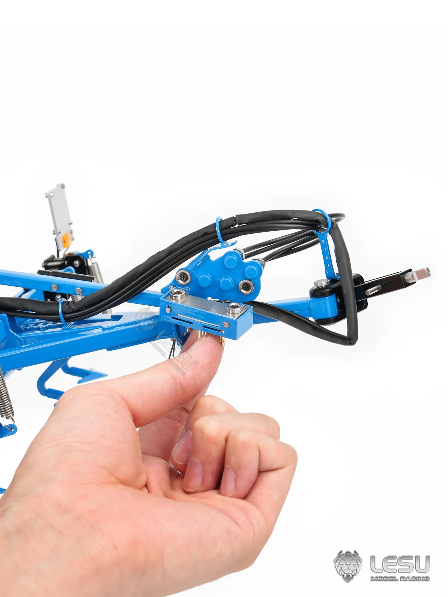 In Stock RTR 1/14 LESU Metal Hydraulic RC Tractor Farmet Kompaktomat K500 Plowing Machine Control Truck Cars Vehicle Model Gifts