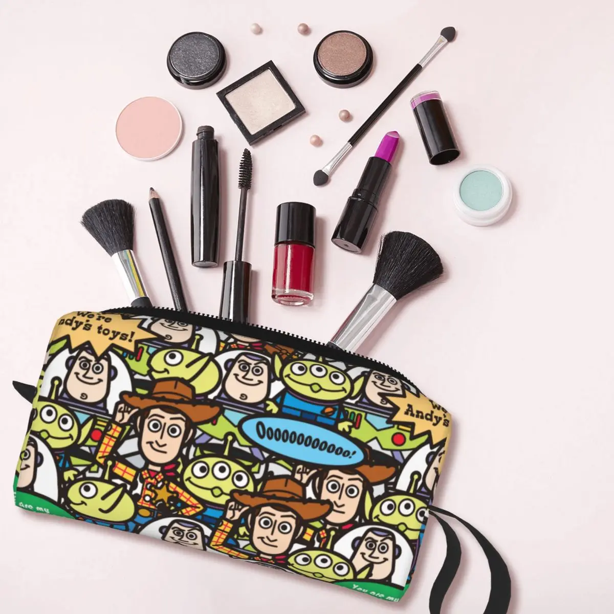 Toy Story Cute Toys Makeup Bags Men Cosmetic Bag Stylish Waterproof Makeup Organizer Case