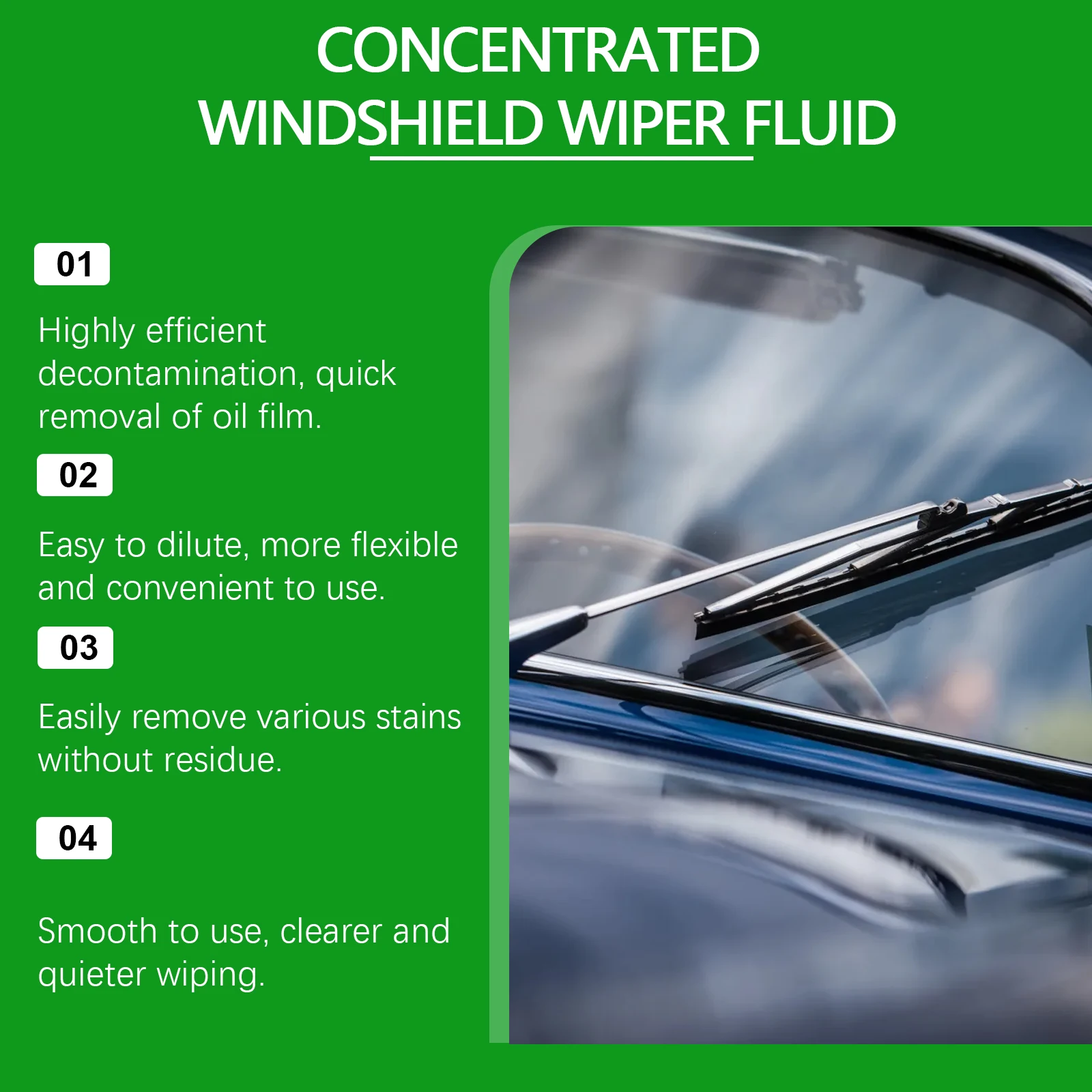RAYHONG Car Windshield Glass Concentrated Washer Fluid 237ml Auto Wiper Glass Liquid Car Window Universal Glass Cleaning Agent
