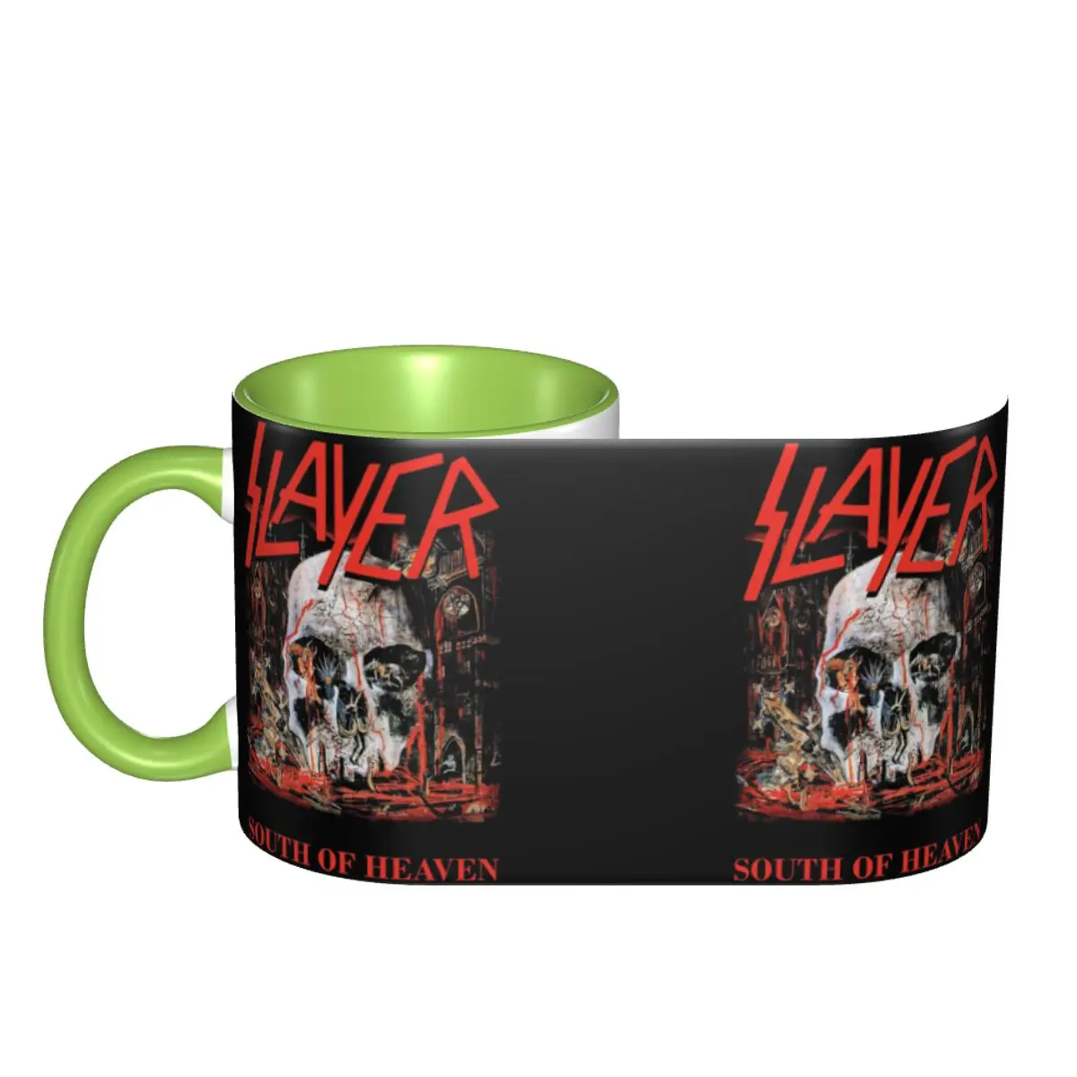South Of Heaven Slayer Mug Funny Ceramic Coffee Cups Tea Mugs Milk Cup Drinkware Gifts for Woman Man DIY Custom