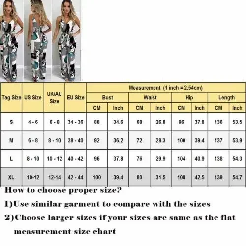 Women Wide Leg Long Pants Jumpsuit Floral Printed Sling V-Neck Low Chest Loose Romper Long Jumpsuit Back Zipper Up Summer