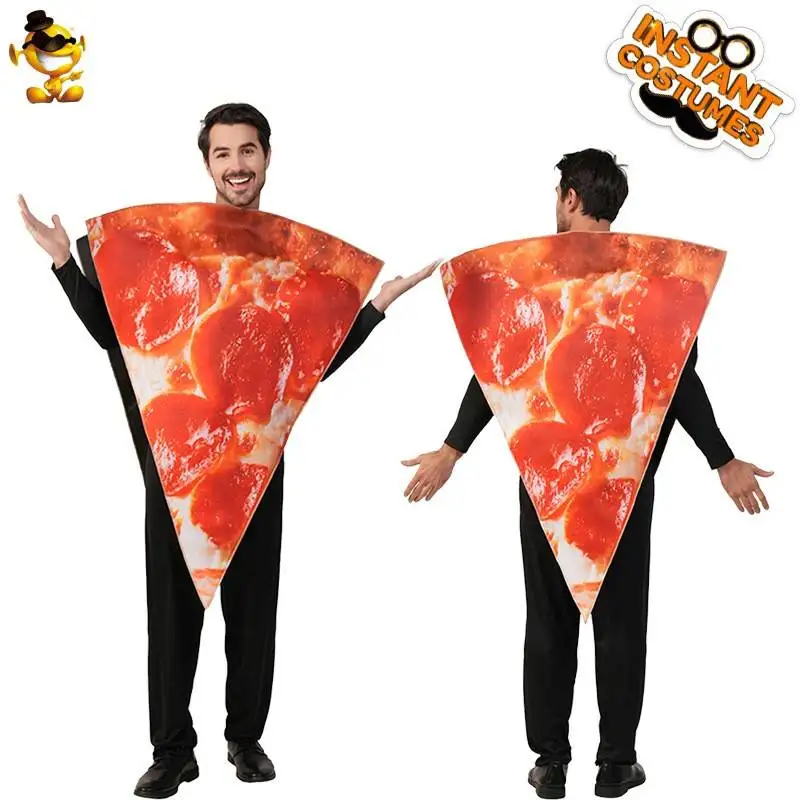 

Adult loween Prank Food Pizza Costume Funny Pizza Outfit Cosplay Par Props Clothing Ethnic Stage Performance Dres