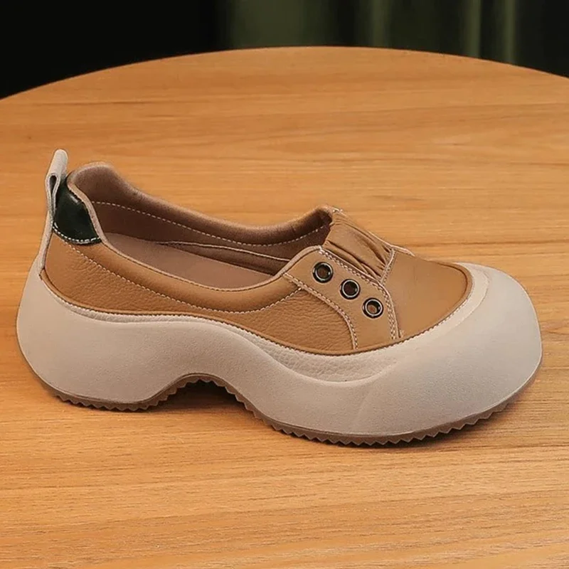 Sapatos de lona elástico para mulheres, salto liso, slicon, todos os jogos, meninas, tênis branco, primavera, outono