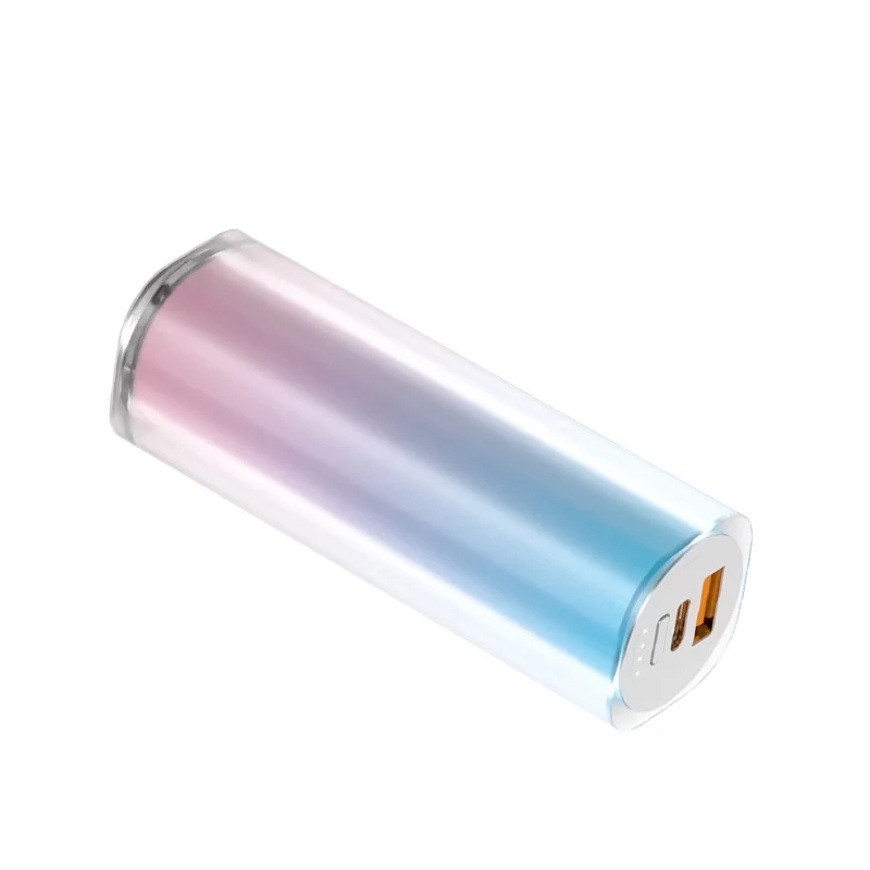 Для IPhone 15 Samsung Xiaomi 5000 мАч Мини Портативный Power Bank USB C PD20W Внешний запасной мобильный аккумулятор Powerbank 2 шт.