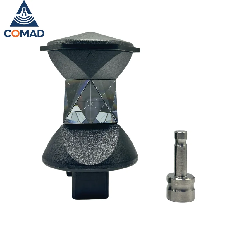 

GRZ4 360 Degree Reflective Prism for Leica Robotic Total Station Silver Coated with 5/8 Thread Adapter & Soft Bag