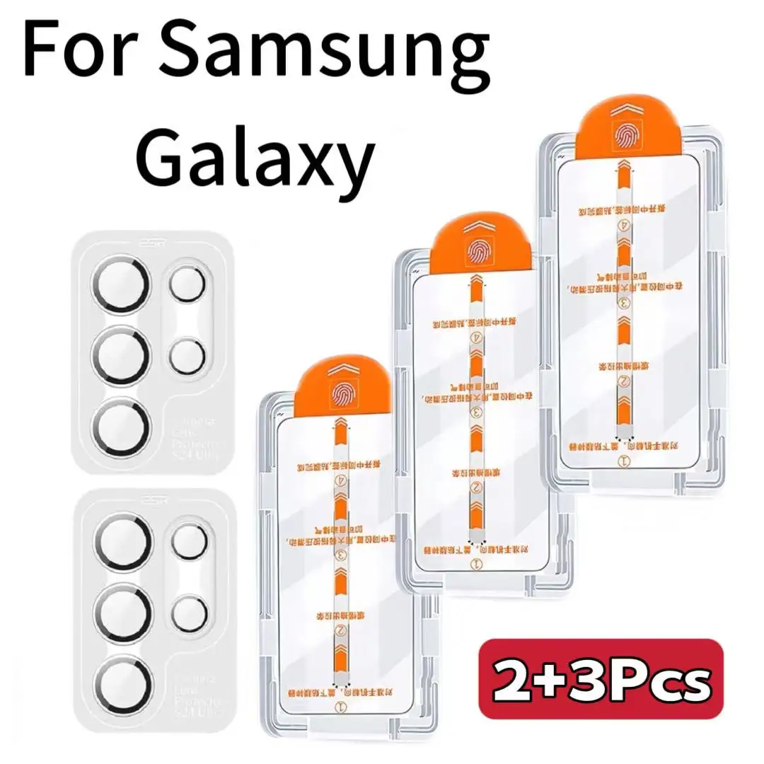 3Pcs Für Galaxy S25 Rand S24 Ultra S23 S22 S21 Plus A55 A56 A36 A25 A15 A35 A26 a16 5G Screen Protector Kamera Gehärtetem Glas