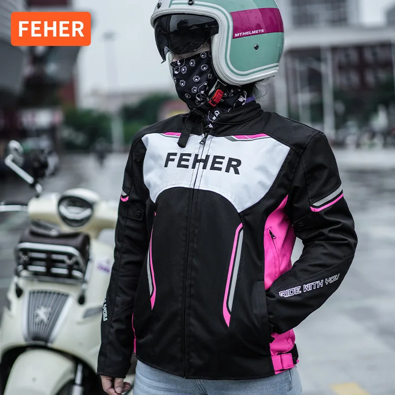 Feher Children'S And Girls' Motorcycle Anti Fall Riding Clothes Feier Teenagers' Rainproof And Anti Fall Four Season Motorcycle