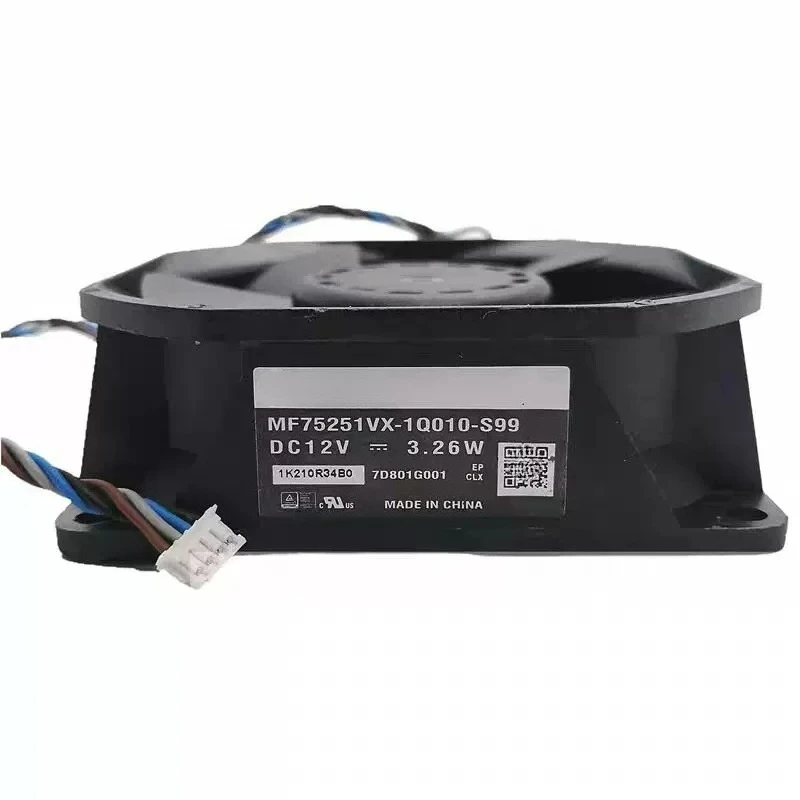 Original for SUNON MF75251VX-1Q010-S99 Projector Cooling Fan, DC12V 3.26W, 7525 Thermally Controlled