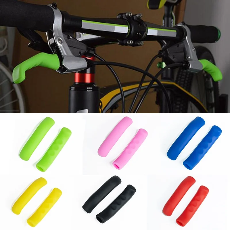 2pc Bicycle Brake Handle Cover Non-slip Silicone Brake Handle Lever Cover Mountain Bike Handlebar Protection Sleeve