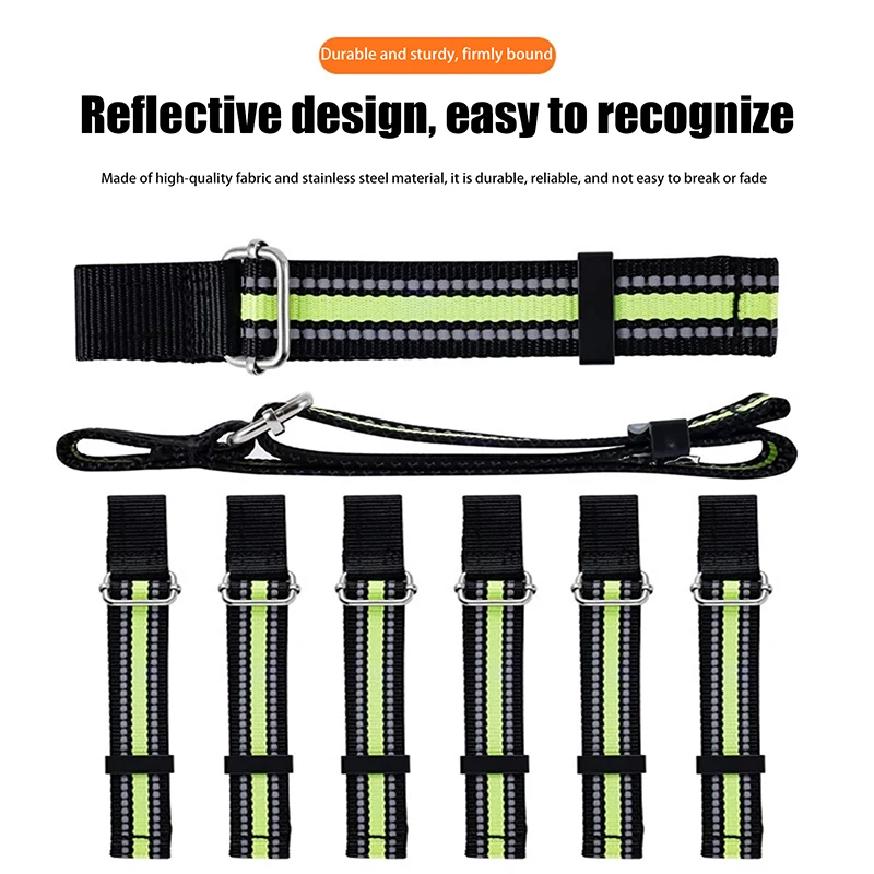 

Outdoor Ski Brake Retainer Fixing Band Skijoring Sled Snowboarding Straps Ski Accessory