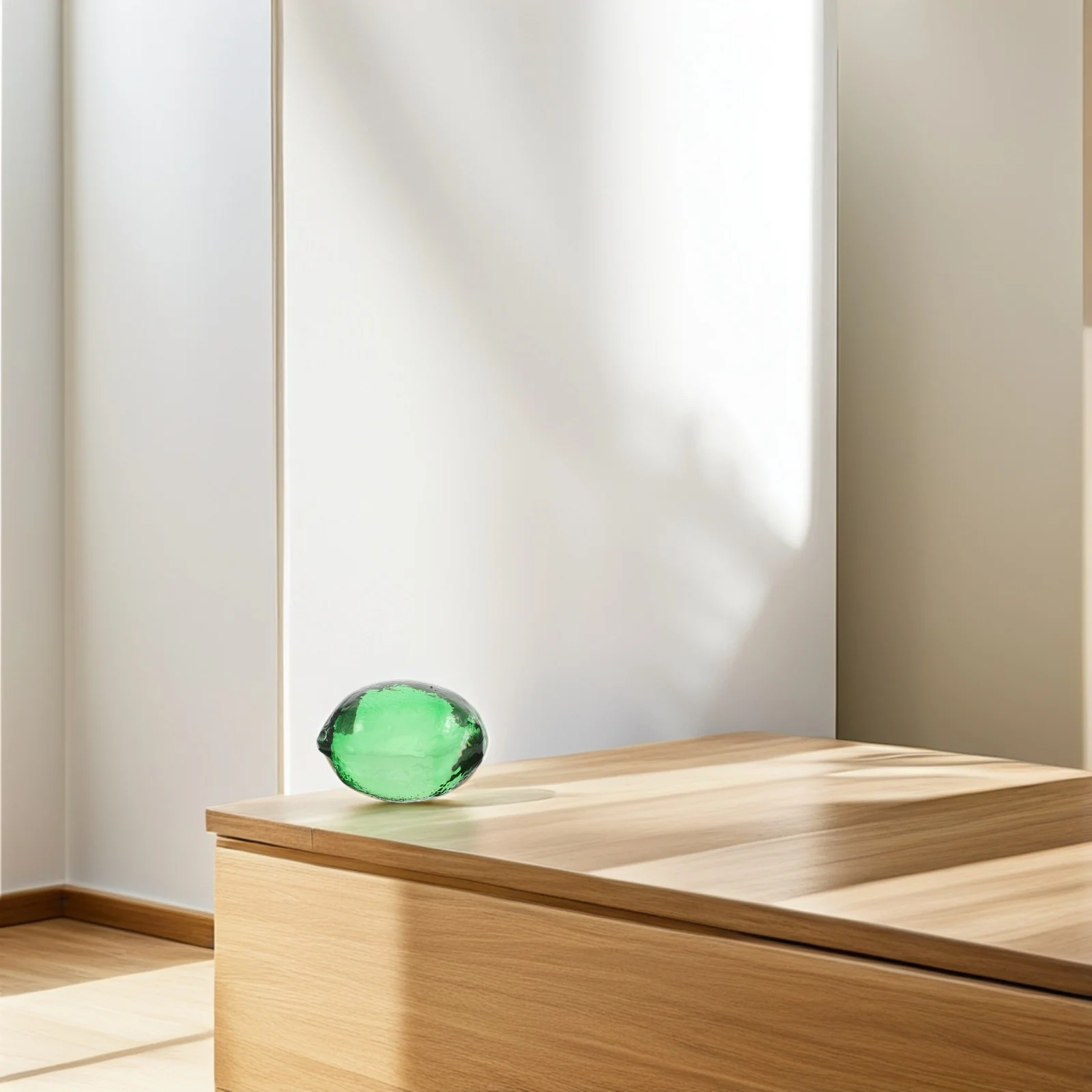 

Artificial Lemon Decor Glass Fruit Decoration Summer Theme Home Kitchen Office Ornament Fruit Statue Decorative Lemons