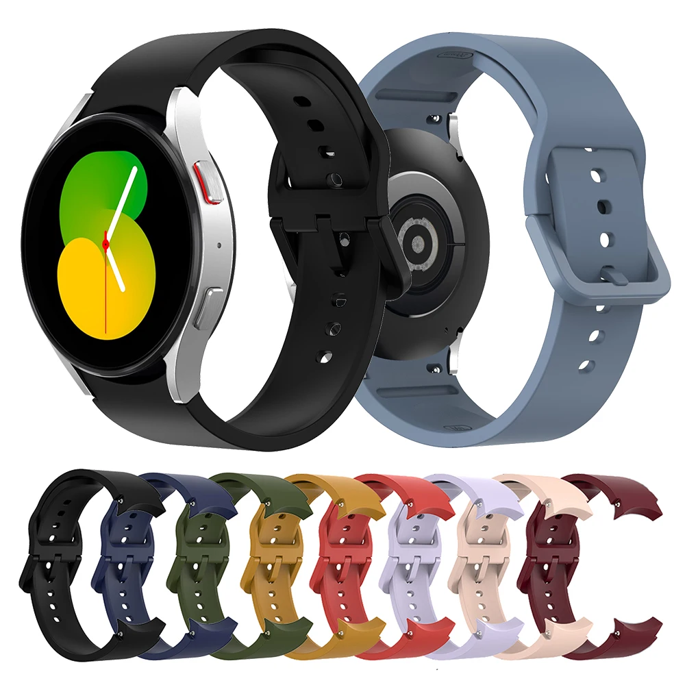 Cinturino in Silicone per Samsung Galaxy Watch 6/5/4 44mm 40mm 4 cinturino classico 46mm 42mm per Galaxy Watch 5 Pro 45mm