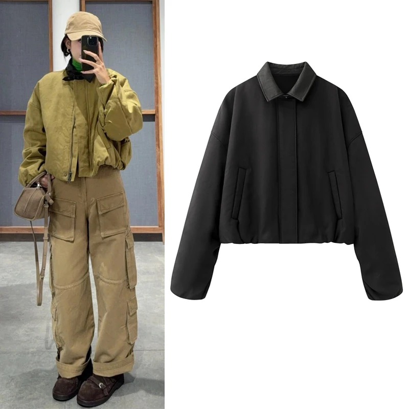 barnes-sle-coton-jaet-2025-hiver-nouveau-cuir-bouton-ort-baseball-decontracte-jaet-femmes-coupe-ample-fermeture-a-glissiere-chaude