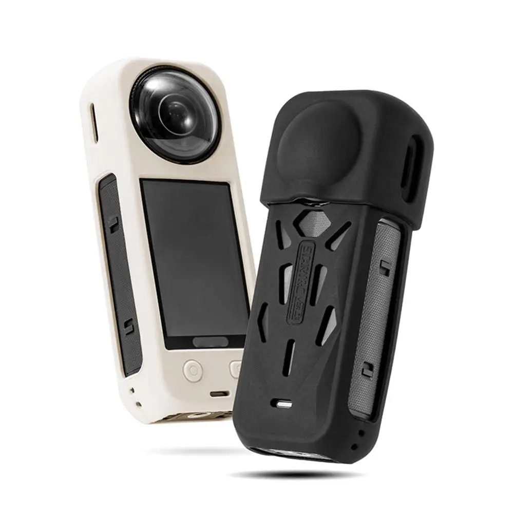 غطاء العدسة ل Insta360 X5 غطاء حامي ملحقات الكاميرا المضادة للغبار المضادة للخدش سيليكون واقية ل Insta 360X5