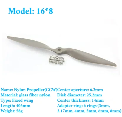 2PCS Gemfan Apc Nylon Propeller 5x5/6x4/7x5/8x4/8x6/9x6/10x5/10x7/11x5,5/12x6/13x6,5/14x7/16x8/17x10 Requisiten Für RC Modell Flugzeug