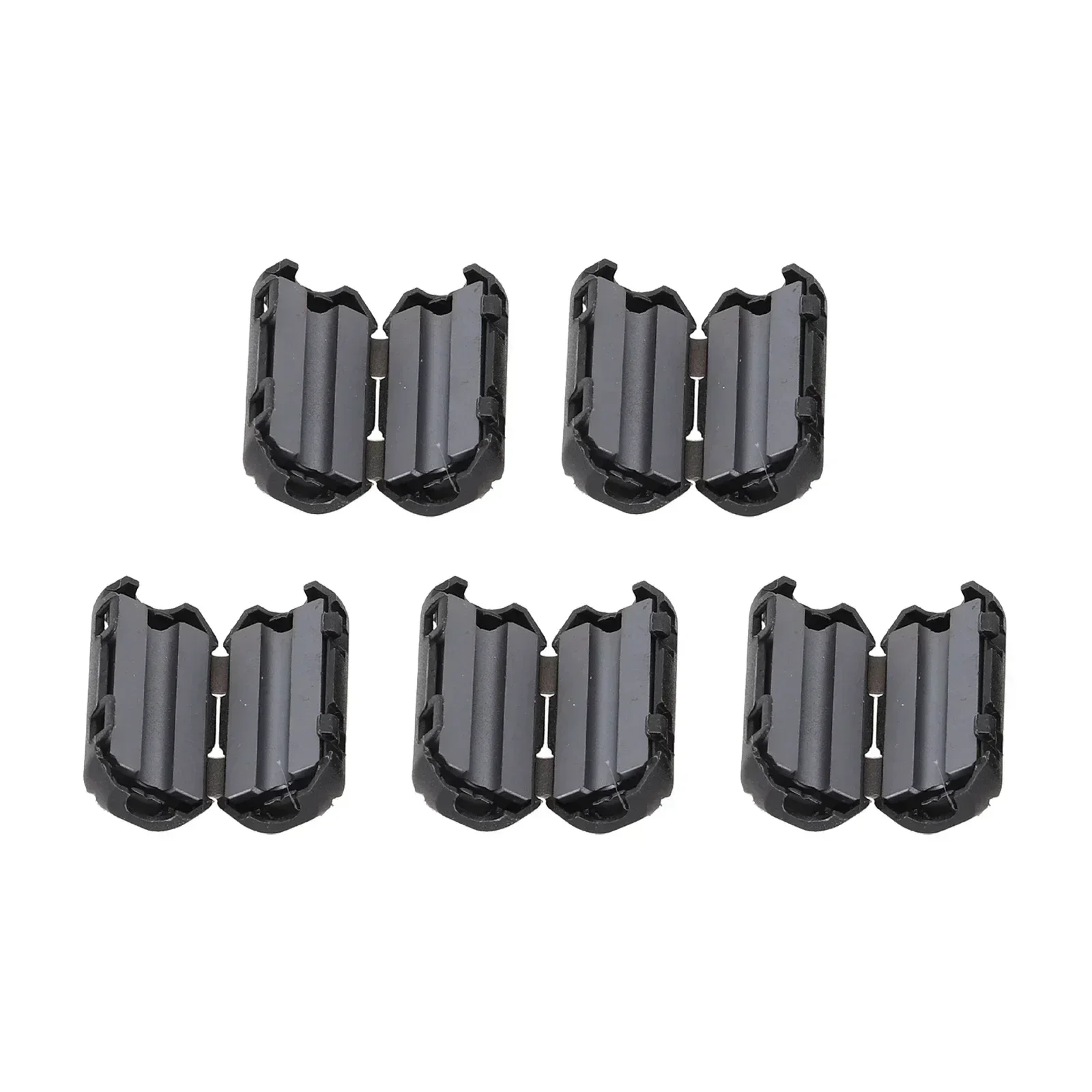 5pcs 3.5/5/7/9/13mm Toroidal Core Ferrite Bead Clip Choke EMI RFI Noise Filter Clip Electrical Equipment Supplies Semiconductors