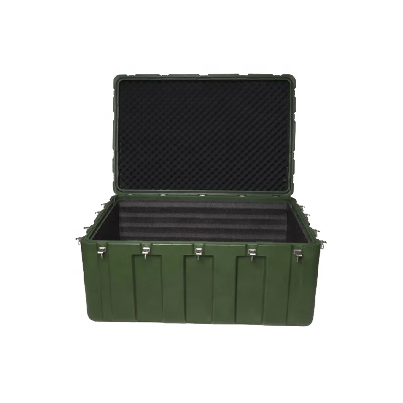 LLDPE Material Multifunction Plastic Tool Box Rotomolding Waterproof Plastic Flight Case