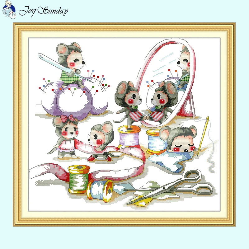 Kit De Punto De Cruz Para Tarjetas De Navidad – Pack De 6 Manualidades De Costura Y Decoración Para Niños, Baker Ross