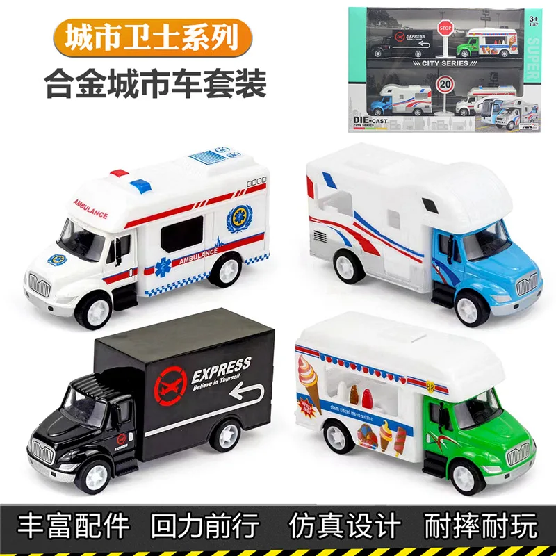 Fire truck police car military vehicle High Simulation Diecast Car Metal Alloy Model Car decoration display collection gifts