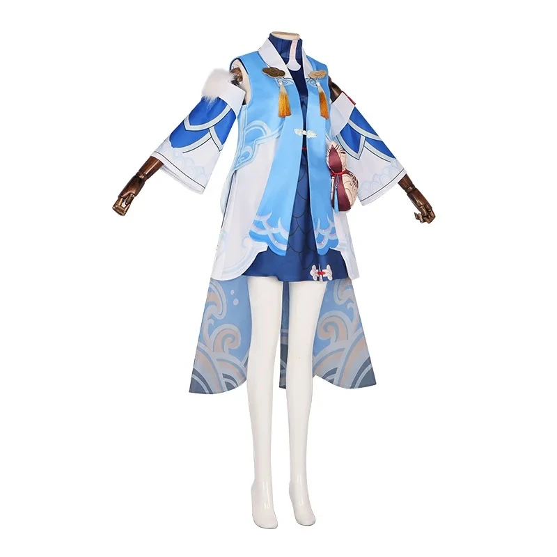 Honkai Bailu Cosplay Costume parrucca Honkai Star Rail Bai Lu costumi Cosplay Set completo ragazza costumi di carnevale con coda