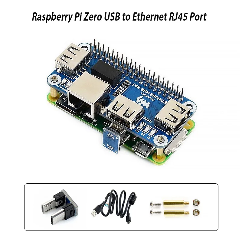 Raspberry Pi USB to Ethernet RJ45 Network Port HUB HAT Splitter Extenstion Board for Raspberry Pi 4B 3B+ 3B Zero 2B W WH