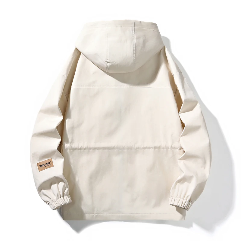جاكيت كارجو رجالي بغطاء رأس ، معاطف مقاس كبير ، هودي للشارع المرتفع ، توب غير رسمي ، أزياء ملابس خارجية ، الخريف ، الشتاء ، 8XL #4