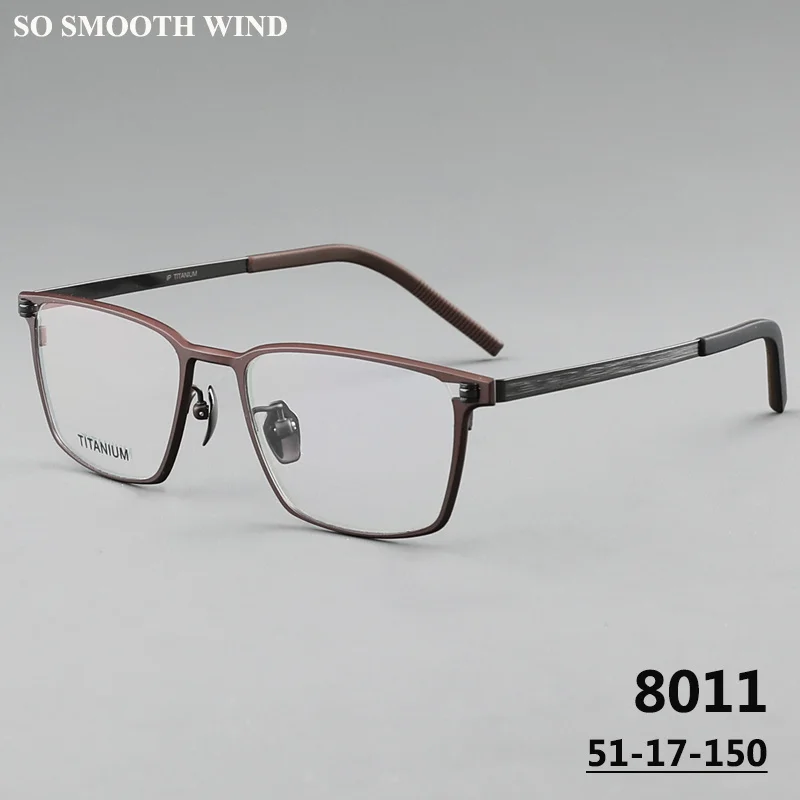 

Handmade Square Glasses Frames Pure Titanium Men Businese Ultralight Eyeglasses Women Vintage Spectacles Eyewear Gafas All Match