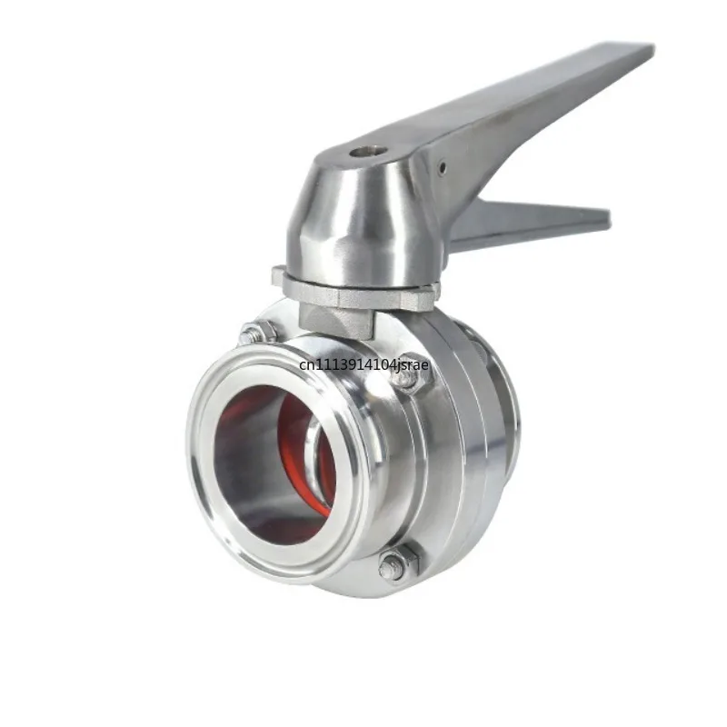 304/316 stainless steel duckbill butterfly valve, food-grade manual quick-install clamp chuck latch valve