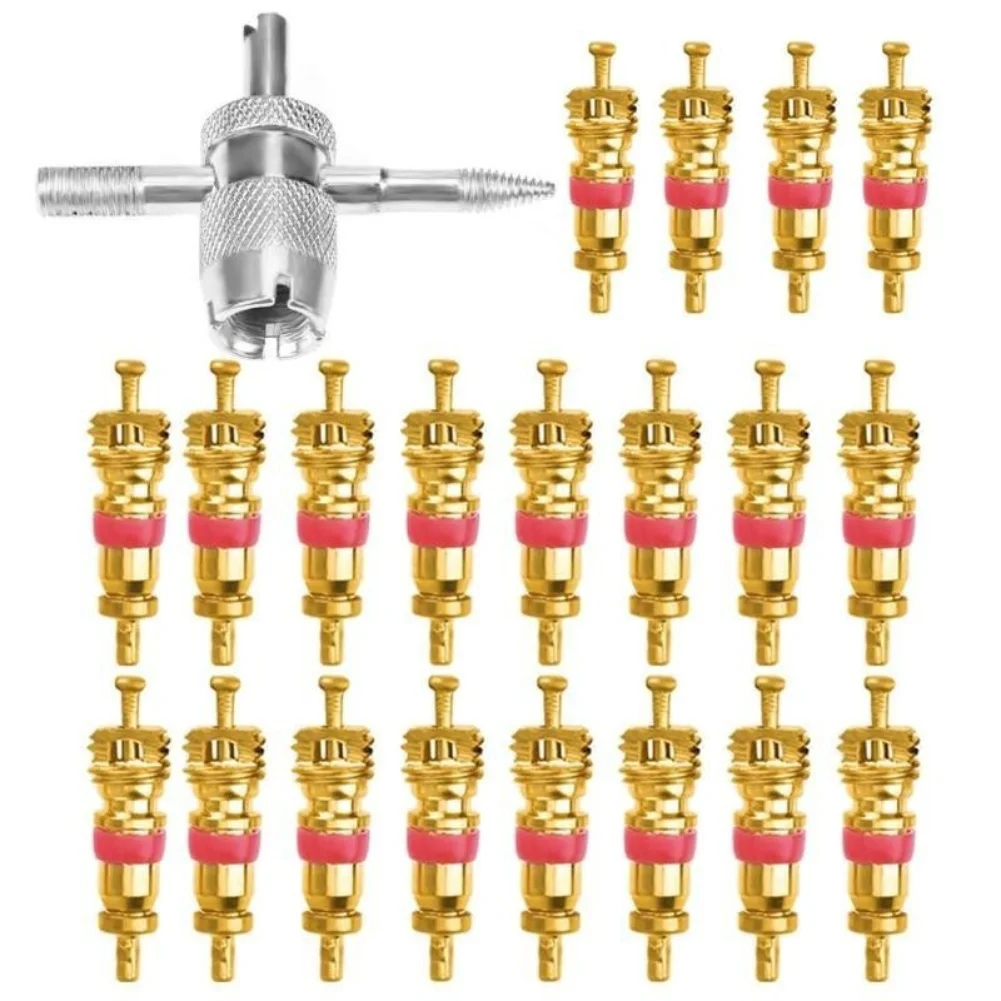 32pcs Tire Valve Core Screwdriver Tool Set for Comprehensive Valve Stem Installation and Removal for Multiple Vehicle Types