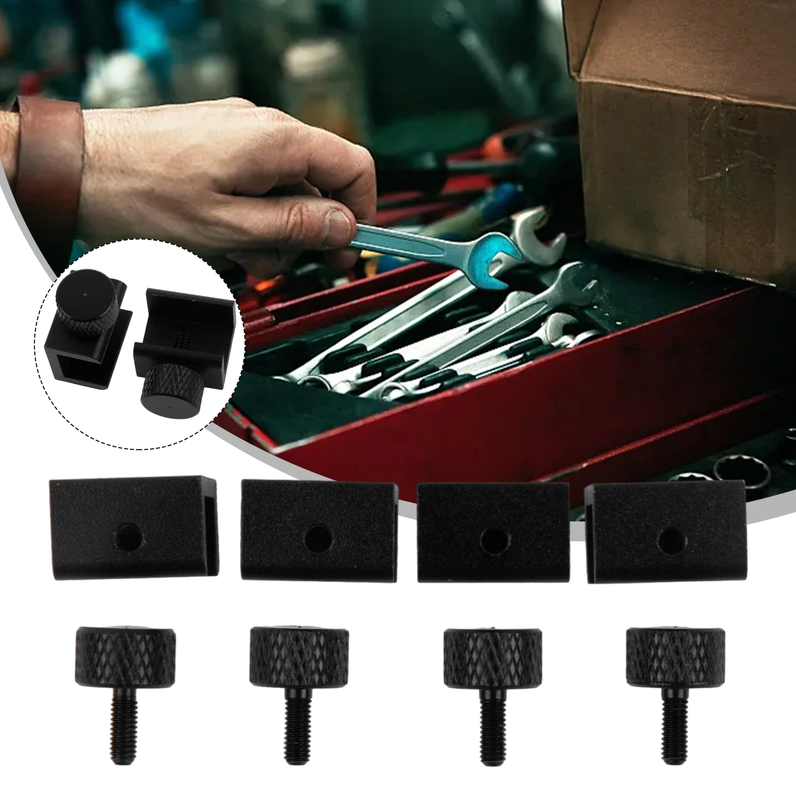 4Pcs Aluminum Adjustable Bed Clip For Ender 3 Heatbed Clamp For CR10 Build Platform