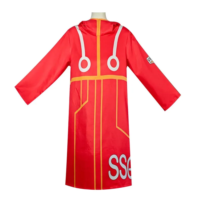 Disfraz de la isla de Egghead, bata de mono D Luffy, disfraz de Cosplay 163 chaqueta de Luffy, abrigo, sombrero, traje de Halloween