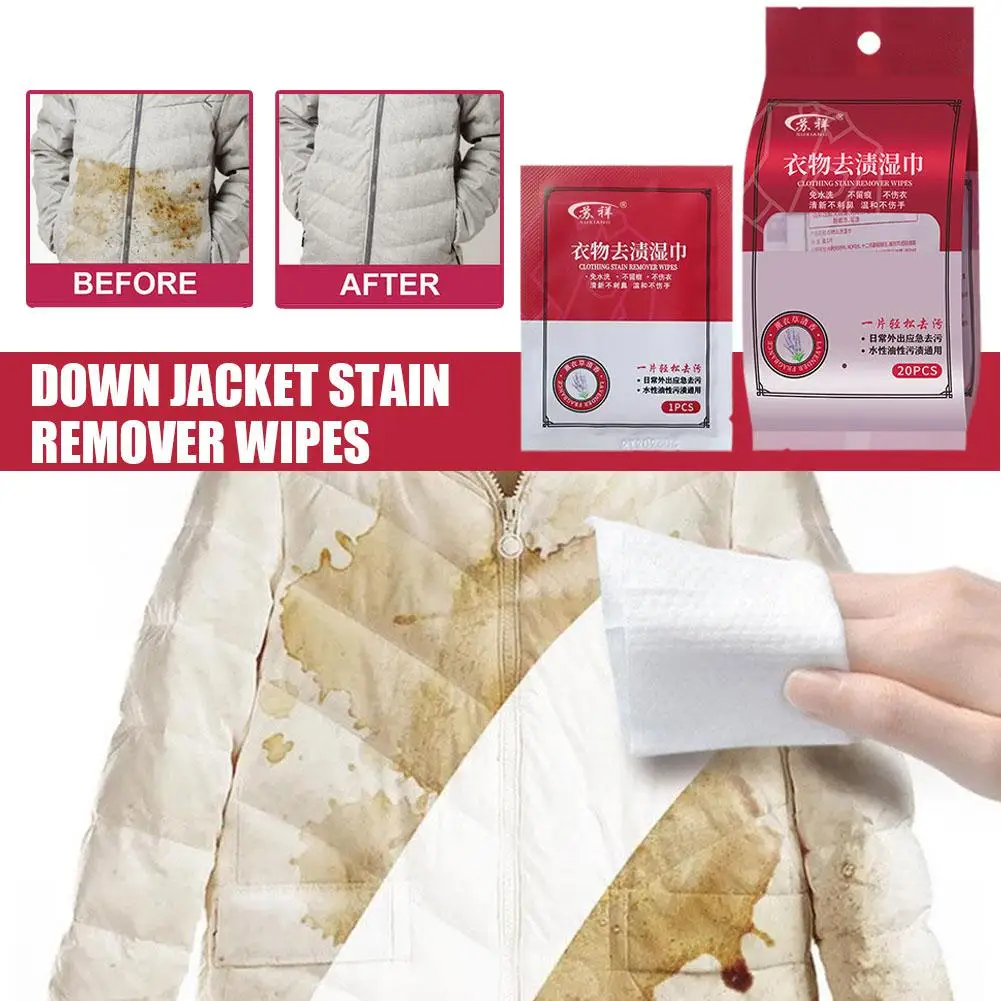 Laundry Stain Removal Wipes No Washing Cleaning Individual Clothes Wipes Stain Oil Dirt Wrapped Removers Laundry Rem M1i7