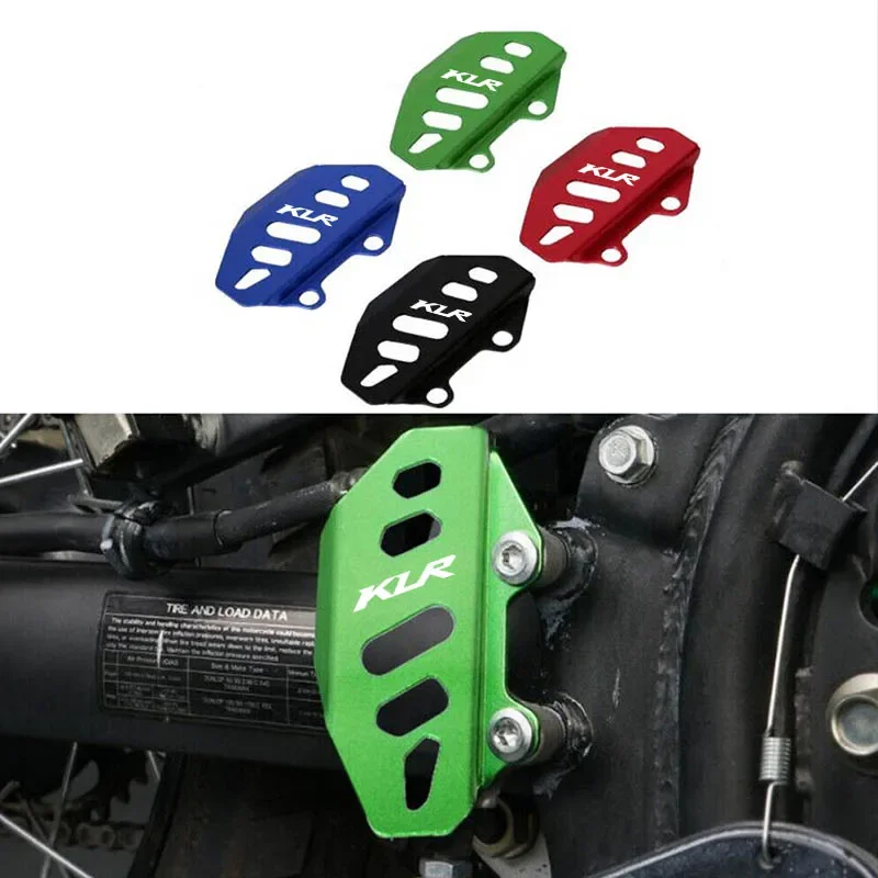 For Kawasaki KLR650 KLR 650 2008 2009 2010 2011 2012 2013 2014-2018 KLR LOGO Motorcycle Rear Brake Fluid Reservoir Guard Cover