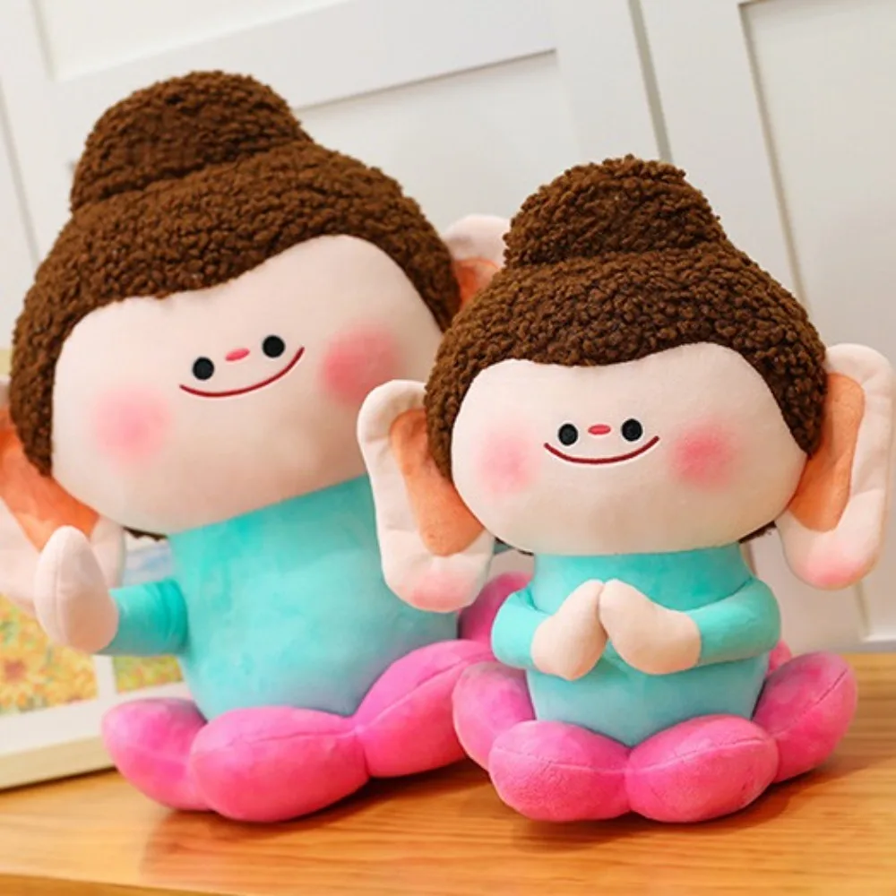 

Shakyamuni Buddha Plush Doll Lotus Flower Beautiful Symbolism Buddha Stuffed Doll Soft Cartoon Buddha Plush Toy Children's Toys