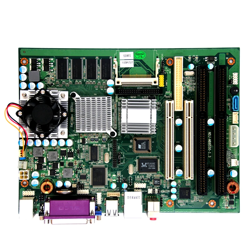 ISA Slot Motherboard With Intel Pentium/Celeron M  855GM + IGH4  Chipset Onboard 512MB RAM  18/24 BIT  LVDS