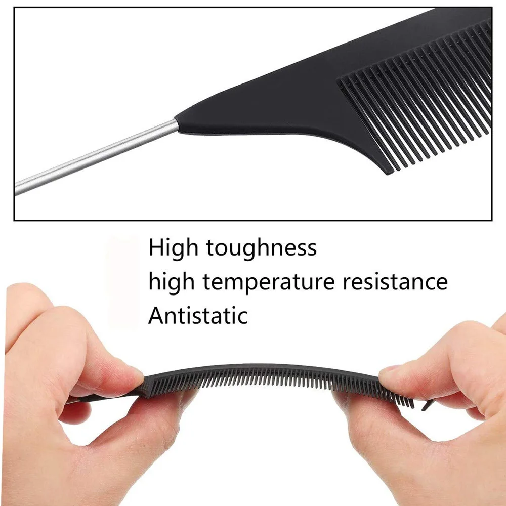 Combs for Hair Hairdresser Professional Accessories Antistatic Hairdressing Hair Comb Heat Resistant Pintail Comb Wig Accessory