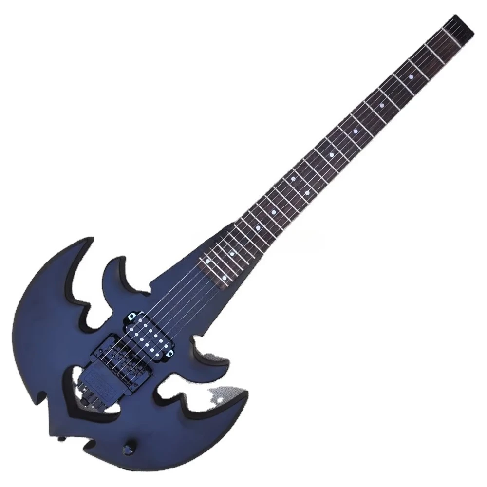 

STLF Flyoung Matter Black Headless Electric Guitar Custom Made Rosewood Fretboard Stringed Instruments
